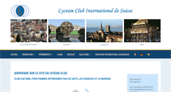 Desktop Screenshot of lyceumclub.ch